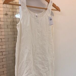 Old Navy Cream Textured Sleeveless romper